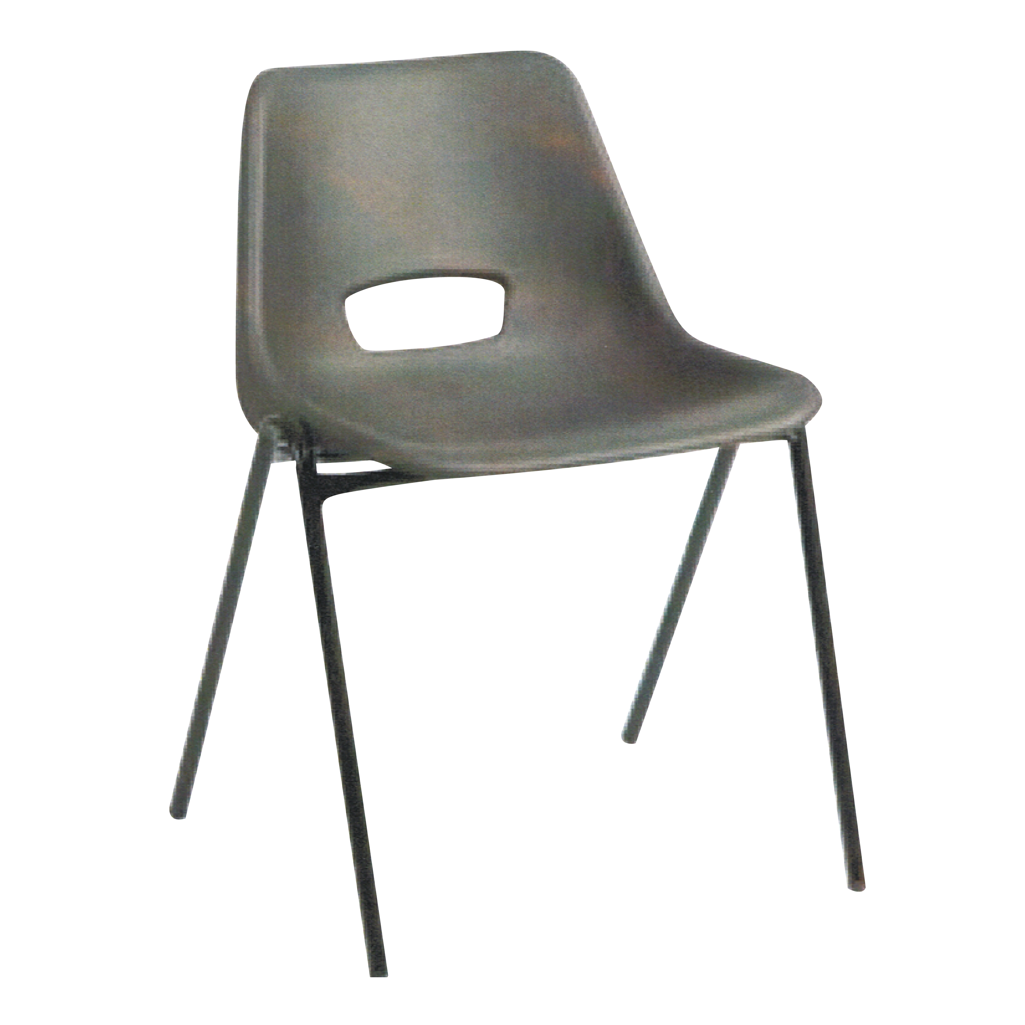 Black SiteForce® Polypropylene Stacking Chair